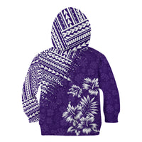 Hawaii Summer Kid Hoodie Mix Polynesian Purple LT6 - Wonder Print Shop