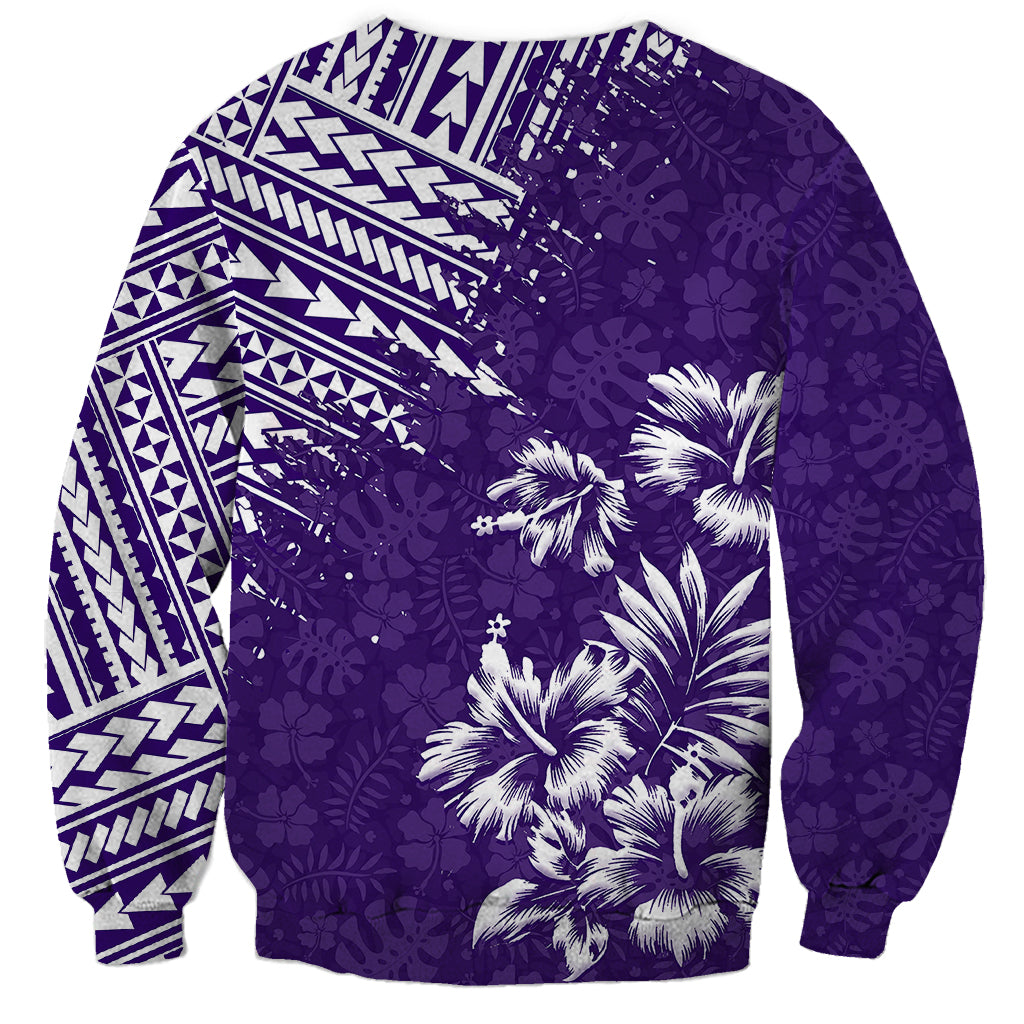 Hawaii Summer Sweatshirt Mix Polynesian Purple LT6 - Wonder Print Shop