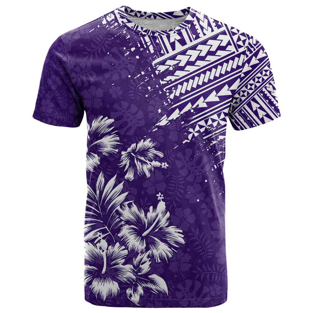 Hawaii Summer T Shirt Mix Polynesian Purple LT6 - Wonder Print Shop