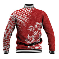 Hawaii Summer Baseball Jacket Mix Polynesian Red LT6 - Wonder Print Shop
