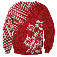 Hawaii Summer Sweatshirt Mix Polynesian Red LT6 - Wonder Print Shop