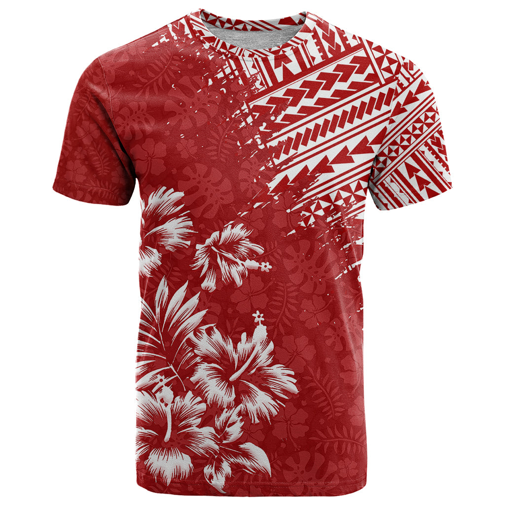 Hawaii Summer T Shirt Mix Polynesian Red LT6 - Wonder Print Shop