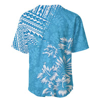 Hawaii Summer Baseball Jersey Mix Polynesian Light Blue LT6 - Wonder Print Shop