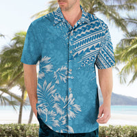 Hawaii Summer Hawaiian Shirt Mix Polynesian Light Blue LT6 - Wonder Print Shop