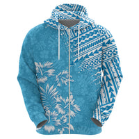 Hawaii Summer Hoodie Mix Polynesian Light Blue LT6 - Wonder Print Shop