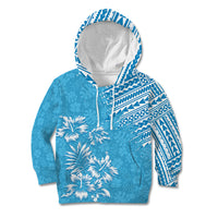 Hawaii Summer Kid Hoodie Mix Polynesian Light Blue LT6 - Wonder Print Shop