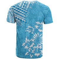 Hawaii Summer T Shirt Mix Polynesian Light Blue LT6 - Wonder Print Shop