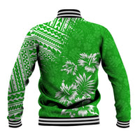 Hawaii Summer Baseball Jacket Mix Polynesian Green LT6 - Wonder Print Shop