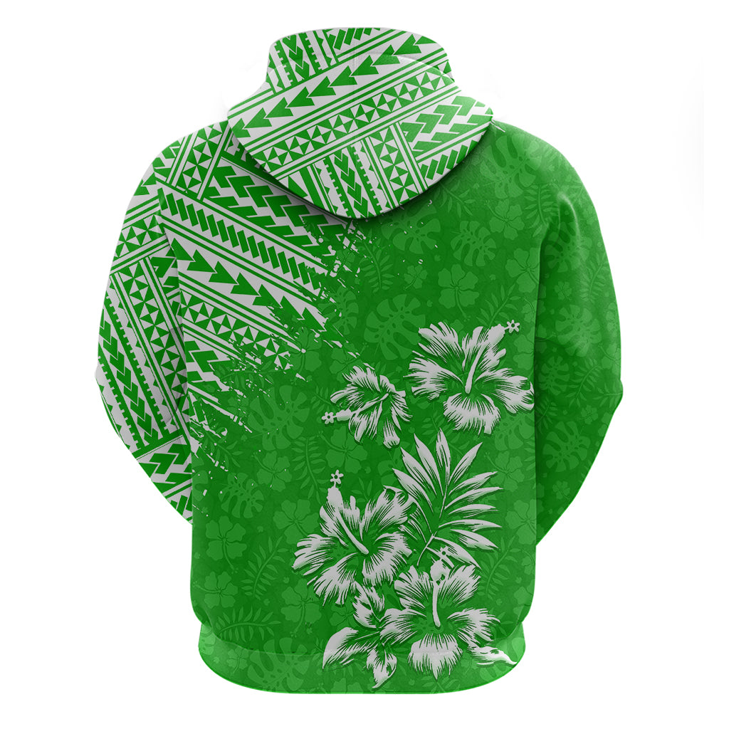 Hawaii Summer Hoodie Mix Polynesian Green LT6 - Wonder Print Shop