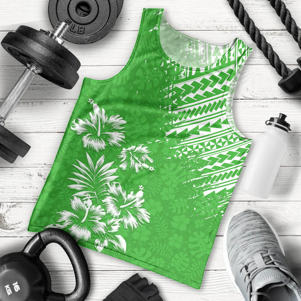 hawaii-summer-men-tank-top-mix-polynesian-green