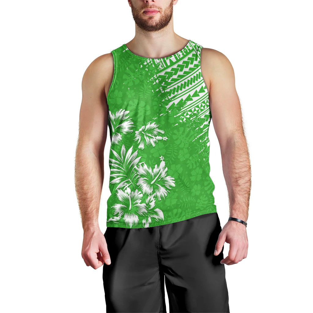 hawaii-summer-men-tank-top-mix-polynesian-green
