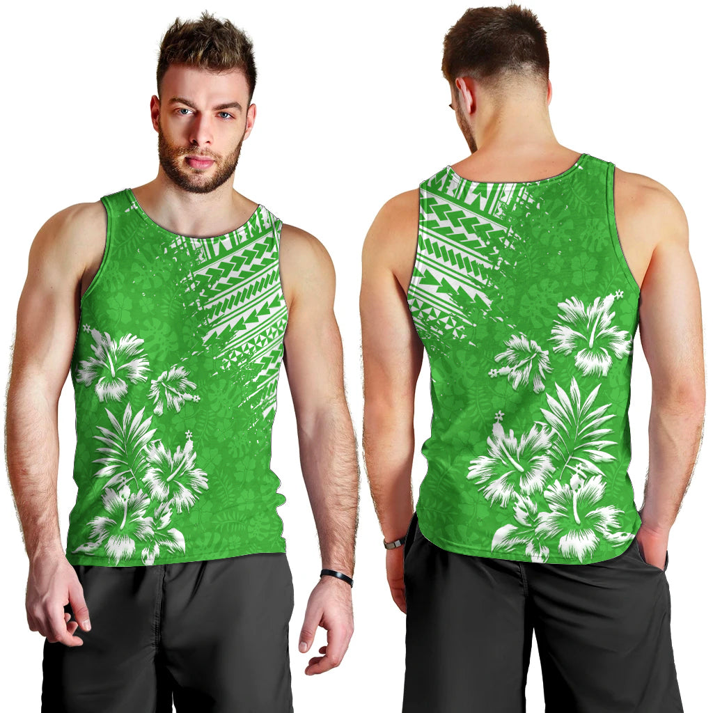 hawaii-summer-men-tank-top-mix-polynesian-green