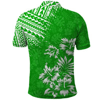 Hawaii Summer Polo Shirt Mix Polynesian Green LT6 - Wonder Print Shop