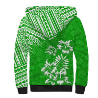 Hawaii Summer Sherpa Hoodie Mix Polynesian Green LT6 - Wonder Print Shop