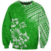 Hawaii Summer Sweatshirt Mix Polynesian Green LT6 - Wonder Print Shop