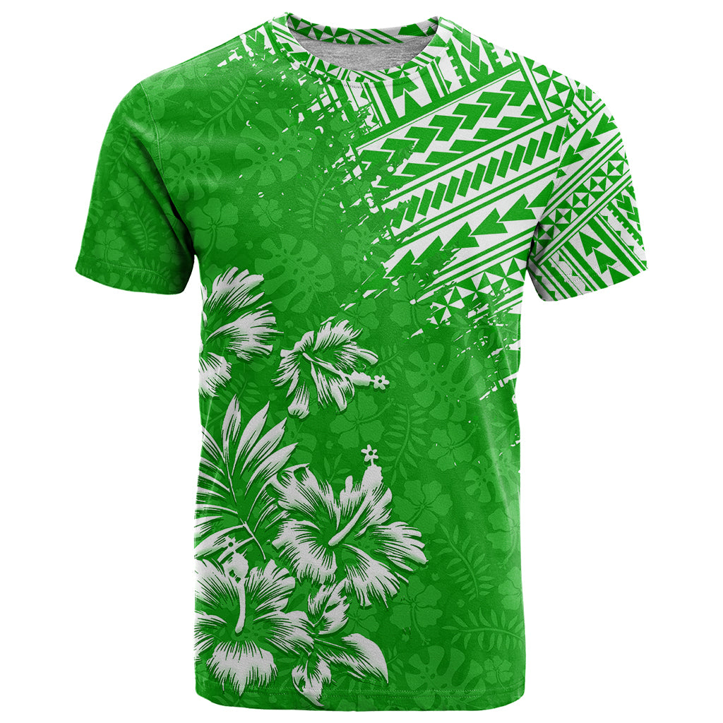 Hawaii Summer T Shirt Mix Polynesian Green LT6 - Wonder Print Shop
