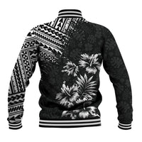 Hawaii Summer Baseball Jacket Mix Polynesian Black LT6 - Wonder Print Shop