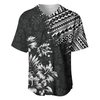 Hawaii Summer Baseball Jersey Mix Polynesian Black LT6 - Wonder Print Shop