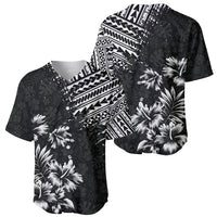 Hawaii Summer Baseball Jersey Mix Polynesian Black LT6 - Wonder Print Shop