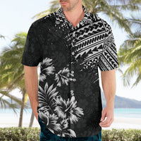 Hawaii Summer Hawaiian Shirt Mix Polynesian Black LT6 - Wonder Print Shop