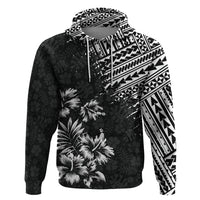 Hawaii Summer Hoodie Mix Polynesian Black LT6 - Wonder Print Shop