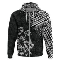 Hawaii Summer Hoodie Mix Polynesian Black LT6 - Wonder Print Shop