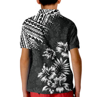 Hawaii Summer Kid Polo Shirt Mix Polynesian Black LT6 - Wonder Print Shop