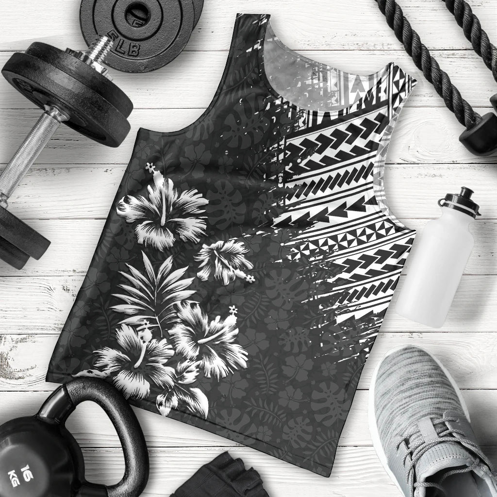 hawaii-summer-men-tank-top-mix-polynesian-black