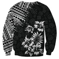 Hawaii Summer Sweatshirt Mix Polynesian Black LT6 - Wonder Print Shop