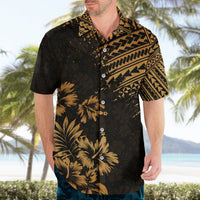 Hawaii Summer Hawaiian Shirt Mix Polynesian Gold LT6 - Wonder Print Shop