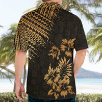Hawaii Summer Hawaiian Shirt Mix Polynesian Gold LT6 - Wonder Print Shop