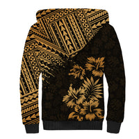Hawaii Summer Sherpa Hoodie Mix Polynesian Gold LT6 - Wonder Print Shop