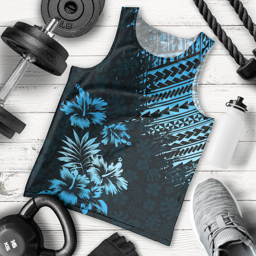 hawaii-summer-men-tank-top-mix-polynesian-black-blue