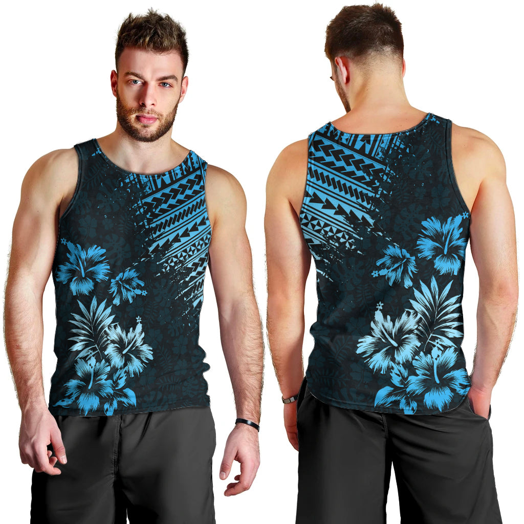 hawaii-summer-men-tank-top-mix-polynesian-black-blue