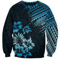 Hawaii Summer Sweatshirt Mix Polynesian Black-Blue LT6 - Wonder Print Shop