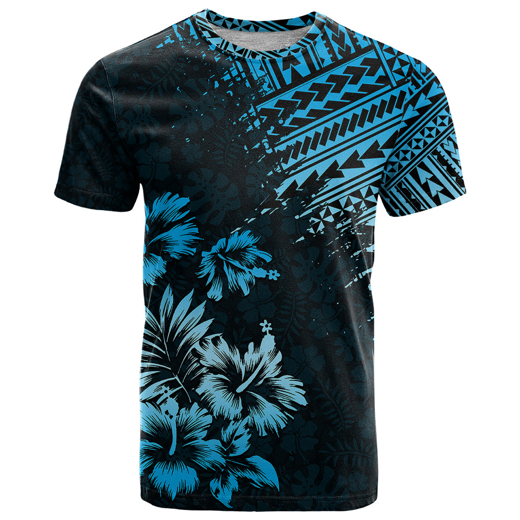 Hawaii Summer T Shirt Mix Polynesian Black-Blue LT6 - Wonder Print Shop