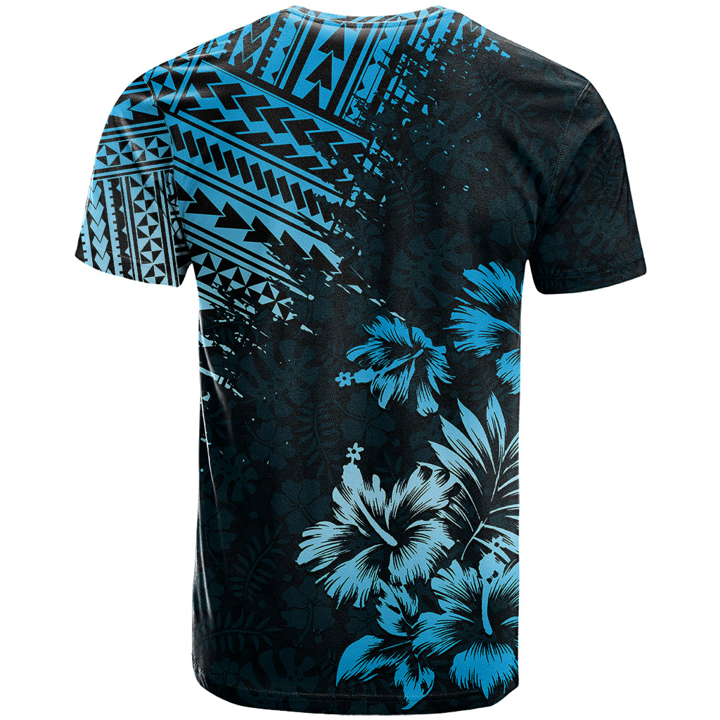 Hawaii Summer T Shirt Mix Polynesian Black-Blue LT6 - Wonder Print Shop