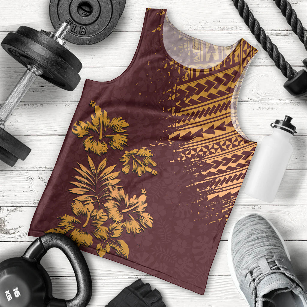 hawaii-summer-men-tank-top-mix-polynesian-brown