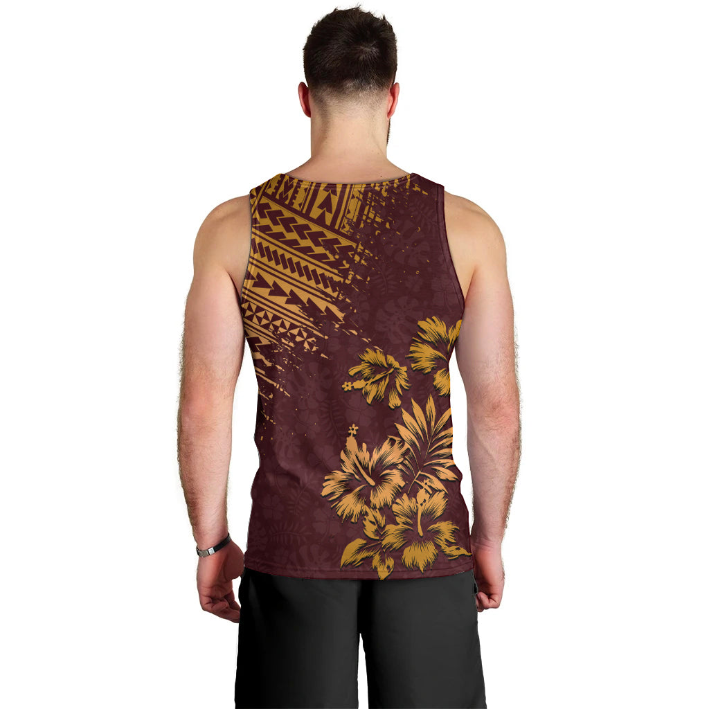 hawaii-summer-men-tank-top-mix-polynesian-brown