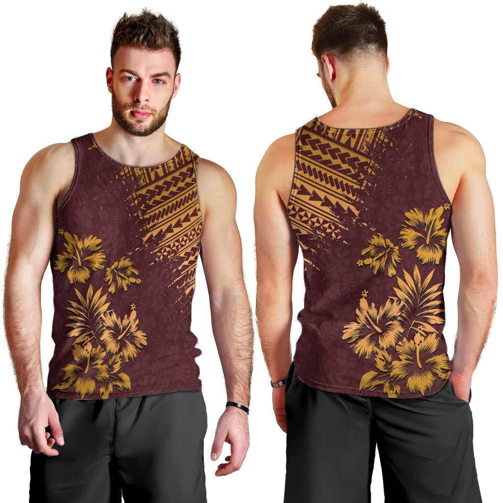 hawaii-summer-men-tank-top-mix-polynesian-brown