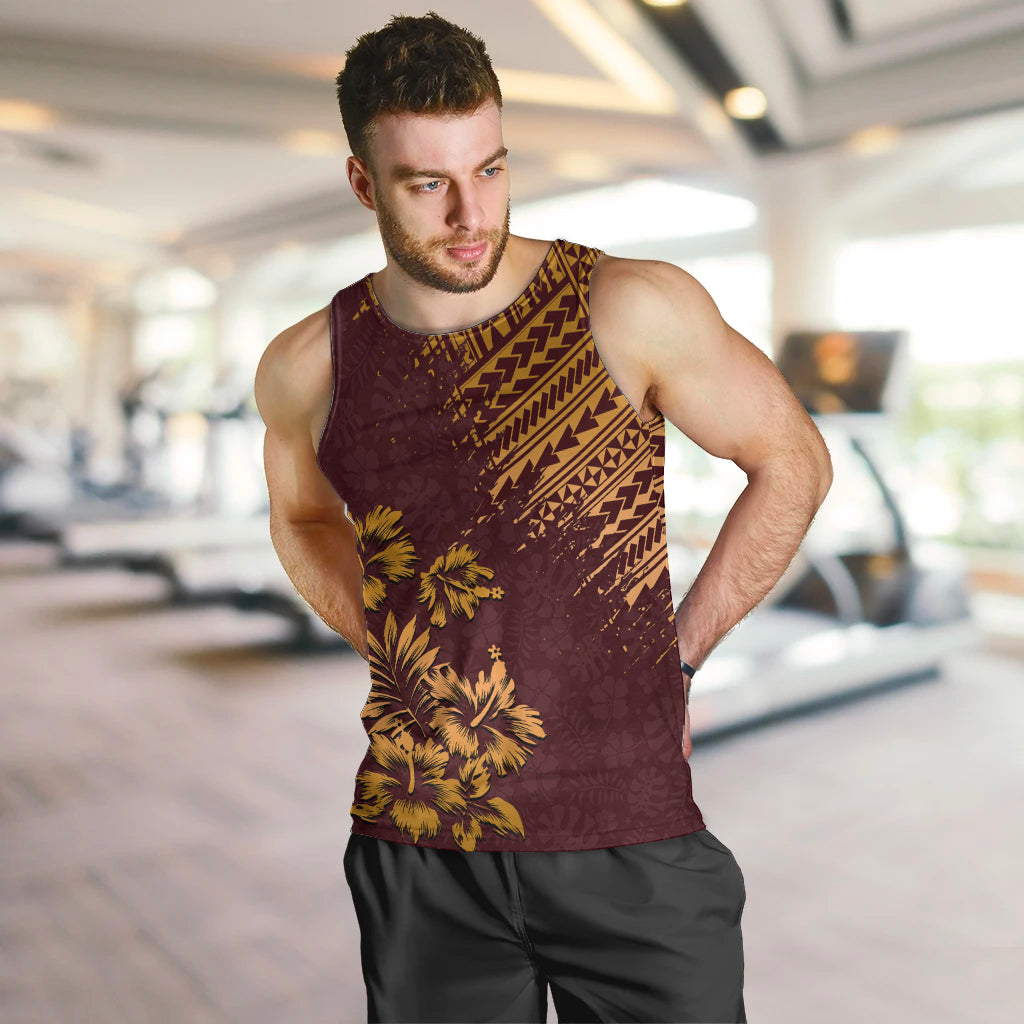 hawaii-summer-men-tank-top-mix-polynesian-brown