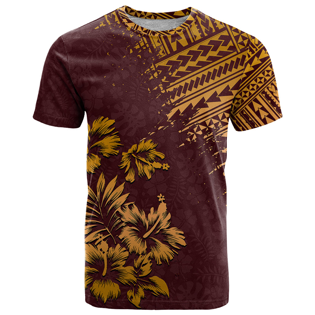 Hawaii Summer T Shirt Mix Polynesian Brown LT6 - Wonder Print Shop