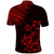 Hawaii Summer Polo Shirt Mix Polynesian Black-Red LT6 - Wonder Print Shop