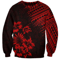 Hawaii Summer Sweatshirt Mix Polynesian Black-Red LT6 - Wonder Print Shop