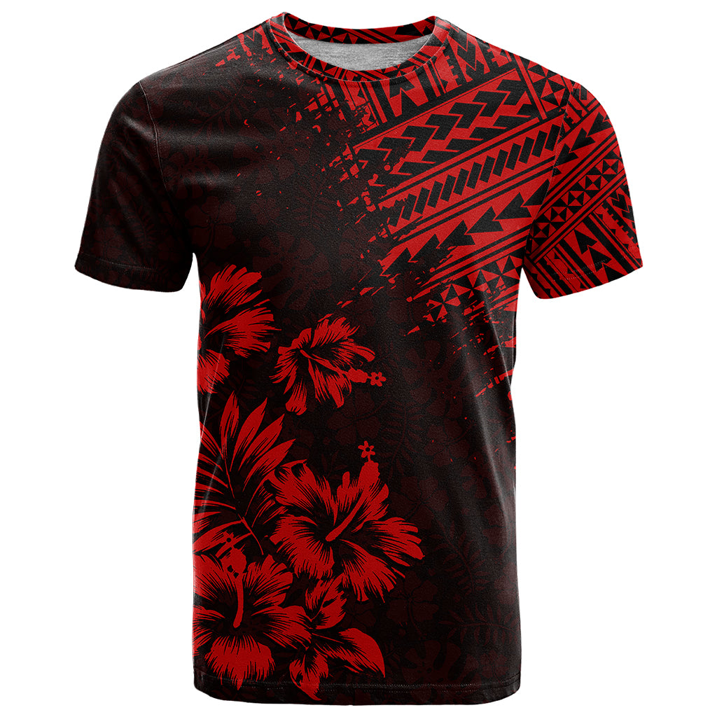 Hawaii Summer T Shirt Mix Polynesian Black-Red LT6 - Wonder Print Shop