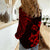 Hawaii Summer Women Casual Shirt Mix Polynesian Black-Red LT6 - Wonder Print Shop