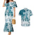 Polynesian Sea Turtle Couples Matching Mermaid Dress And Hawaiian Shirt Tribal LT6 - Wonder Print Shop