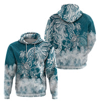 Polynesian Sea Turtle Hoodie Tribal LT6 - Wonder Print Shop