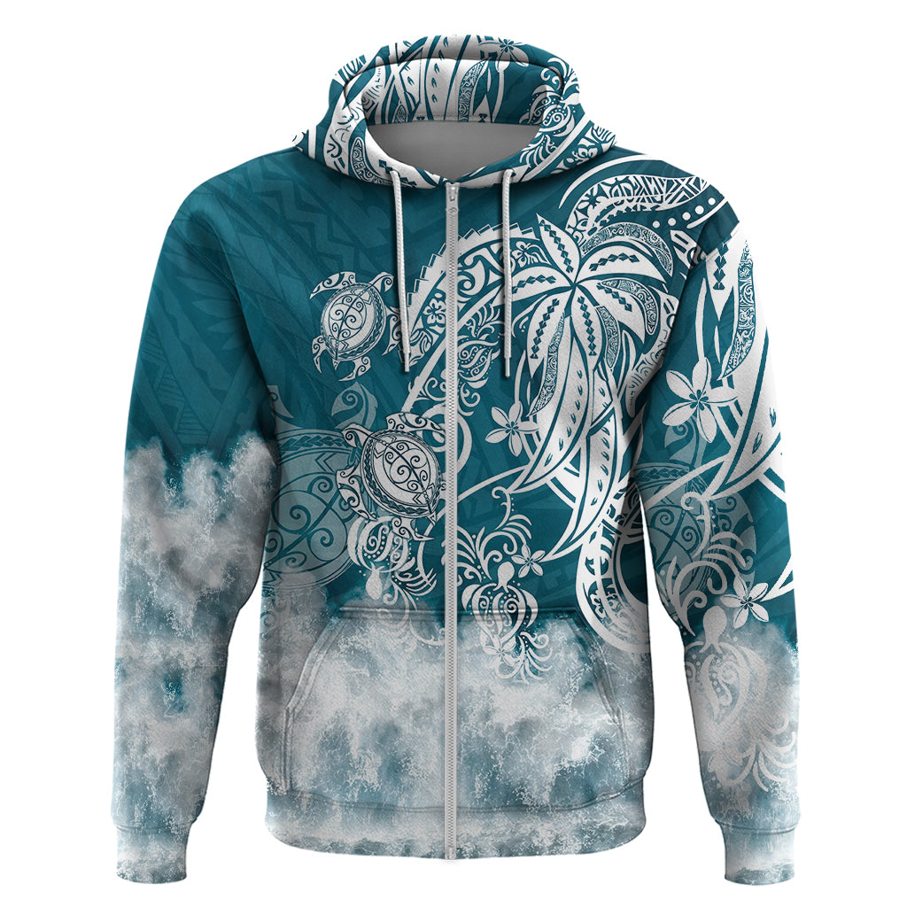 Polynesian Sea Turtle Hoodie Tribal LT6 - Wonder Print Shop