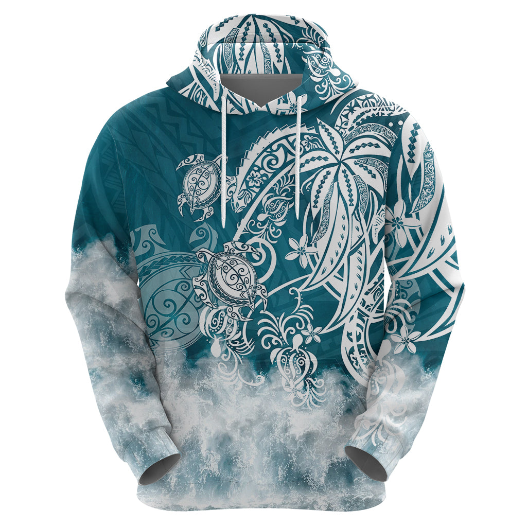 Polynesian Sea Turtle Hoodie Tribal LT6 - Wonder Print Shop